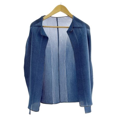  ISSEY MIYAKE me イッセイミヤケ 薄手ジャケット レディース ネイビー