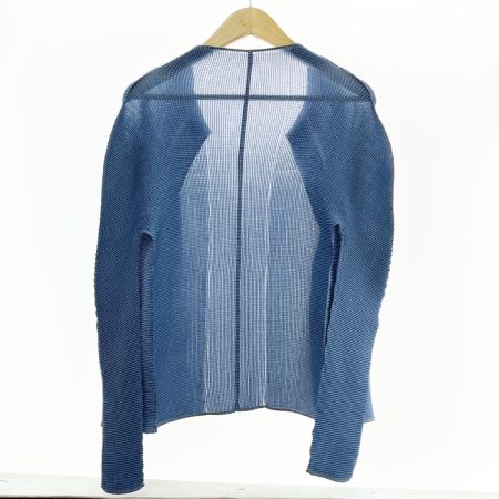  ISSEY MIYAKE me イッセイミヤケ 薄手ジャケット レディース ネイビー