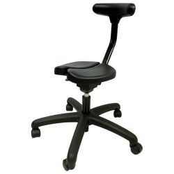 ◆◆ アユール・チェア キャスタータイプ オクトパス チェア 1人掛け 姿勢改善・腰痛対策 ブラック Bランク