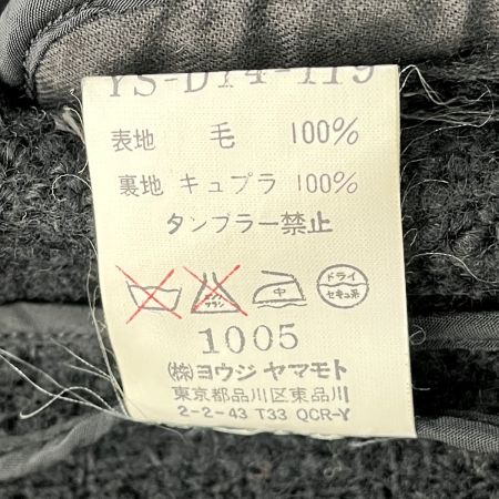  Y's ワイズ ロングコート メンズ サイズ4 アウター 黒 ブラック