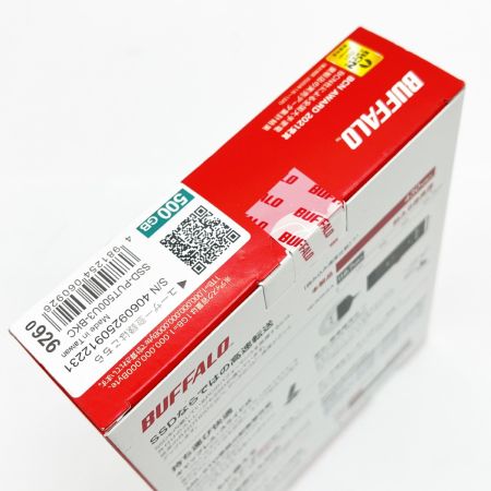  BUFFALO バッファロー ポータブルSSD 外付けスティックタイプ 500GB SSD-PUT500U3-BKC