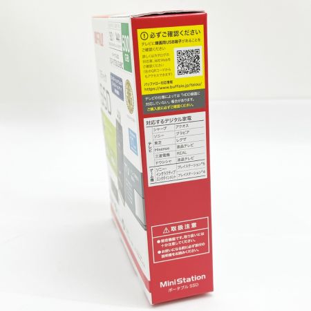  BUFFALO バッファロー ポータブルSSD 外付けスティックタイプ 500GB SSD-PUT500U3-BKC