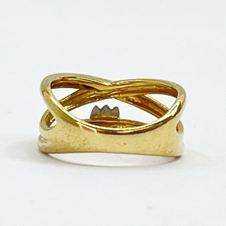  Private Label プライベートレーベル コンビリング  K18×Pt900 4.4g 9号 チューリップ