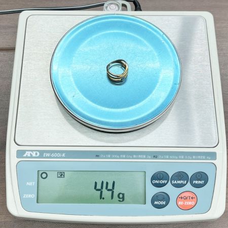  Private Label プライベートレーベル コンビリング  K18×Pt900 4.4g 9号 チューリップ