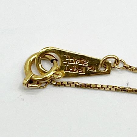  Private Label プライベートレーベル ネックレス K18 2.6g チューリップ メレダイヤ