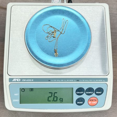  Private Label プライベートレーベル ネックレス K18 2.6g チューリップ メレダイヤ