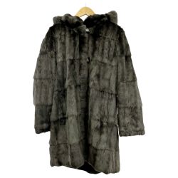 ◆◆  毛皮コート リス リバーシブル レディース アウター グレー Bランク