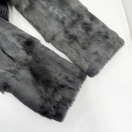   毛皮コート リス リバーシブル レディース アウター グレー