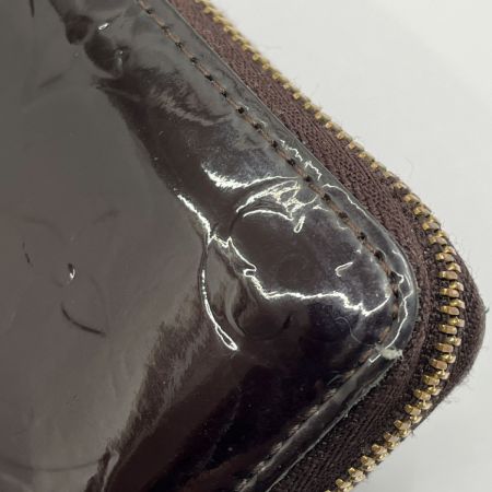  LOUIS VUITTON ルイヴィトン 2つ折り財布 ヴェルニ ジッピーコインパース M93607 アマラント