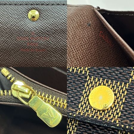  LOUIS VUITTON ルイヴィトン ポルトフォイユ・サラ 長財布 ダミエ N61734 ブラウン系