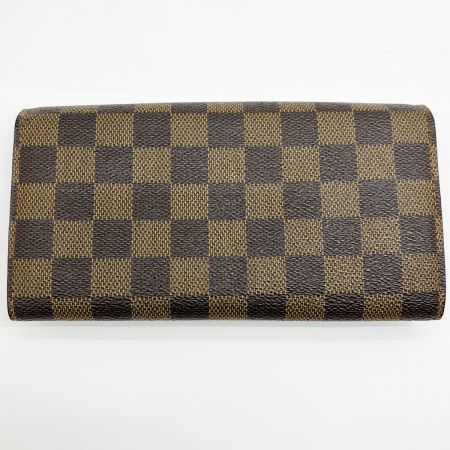  LOUIS VUITTON ルイヴィトン ポルトフォイユ・サラ 長財布 ダミエ N61734 ブラウン系