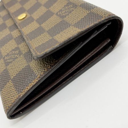  LOUIS VUITTON ルイヴィトン ポルトフォイユ・サラ 長財布 ダミエ N61734 ブラウン系