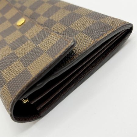  LOUIS VUITTON ルイヴィトン ポルトフォイユ・サラ 長財布 ダミエ N61734 ブラウン系