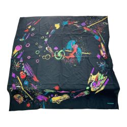 ◆◆ ISSEY MIYAKE イッセイミヤケ スカーフ レディース ブラック Bランク