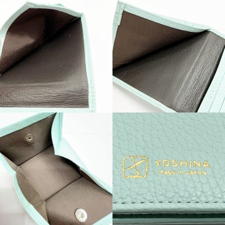  YOSHINA ヨシナ コンパクト財布 ウォレット レディース  スカイブルー