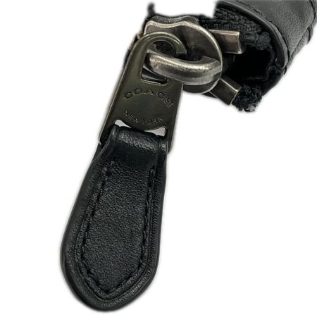  COACH コーチ パンチングレザークラッチバッグ F63066 ブラック