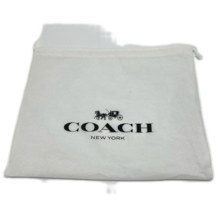  COACH コーチ パンチングレザークラッチバッグ F63066 ブラック