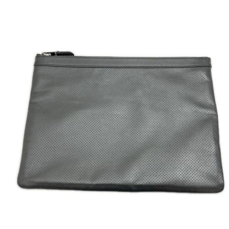  COACH コーチ パンチングレザークラッチバッグ F63066 ブラック