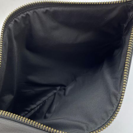  COACH コーチ パンチングレザークラッチバッグ F63066 ブラック