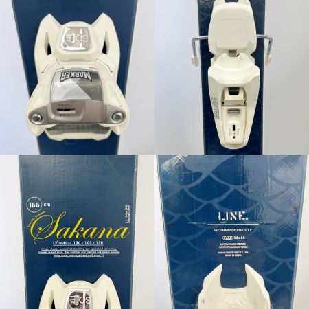  LINE ライン カービングスキー SAKANA 166cm 15° radii ネイビー