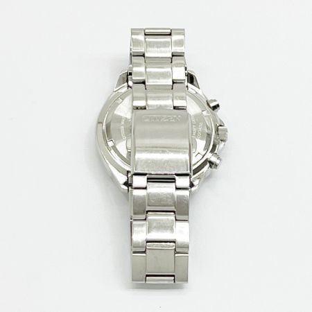  CITIZEN シチズン 腕時計 エコドライブ ステンレススチール ブラック クロノグラフ 箱・取説・コマ付 H500-S061538