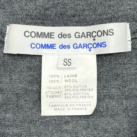 COMME des GARCONS コムデギャルソン カットソー SSサイズ レディース グレー