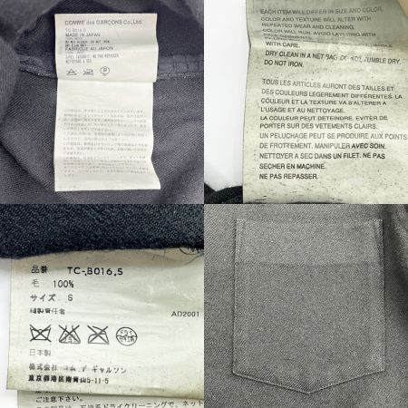  COMME des GARCONS コムデギャルソン ブラウス シャツ Sサイズ レディース ブラック