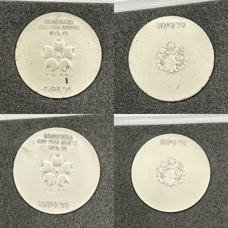   エキスポ70日本万国博覧会記念銀メダル SV925 18.5g 34.0mm ３枚セット
