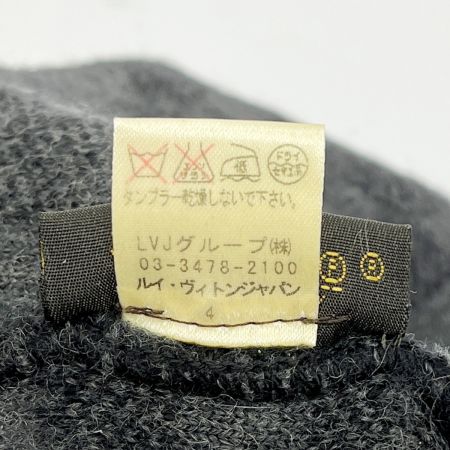  LOUIS VUITTON ルイヴィトン ニットキャップ 帽子 ウール レディース ブラック