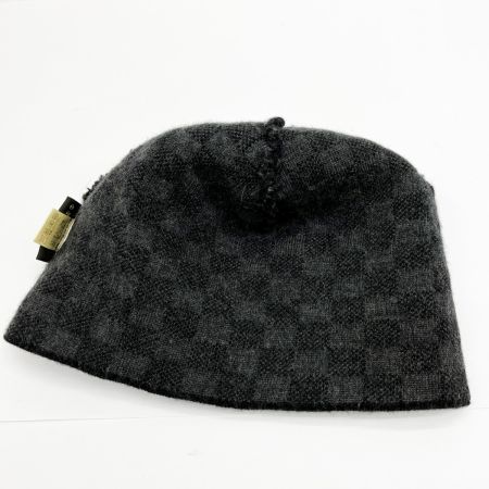  LOUIS VUITTON ルイヴィトン ニットキャップ 帽子 ウール レディース ブラック