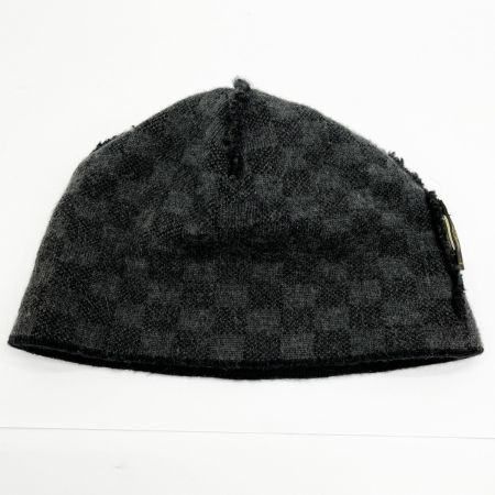  LOUIS VUITTON ルイヴィトン ニットキャップ 帽子 ウール レディース ブラック