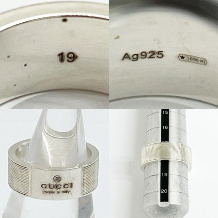  GUCCI グッチ デザインリング 指輪 9.8g SV925 アクセサリー ケース・箱付 
