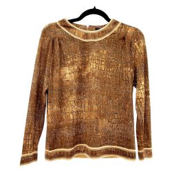 ◆◆ LEONARD レオナール カットソー Mサイズ レディース ブラウン Bランク