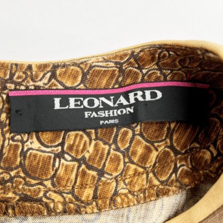  LEONARD レオナール カットソー Mサイズ レディース ブラウン
