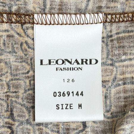  LEONARD レオナール カットソー Mサイズ レディース ブラウン