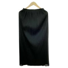  ISSEY MIYAKE イッセイミヤケ PLEATSPLEASE スカート サイズ2 レディース ブラック Bランク