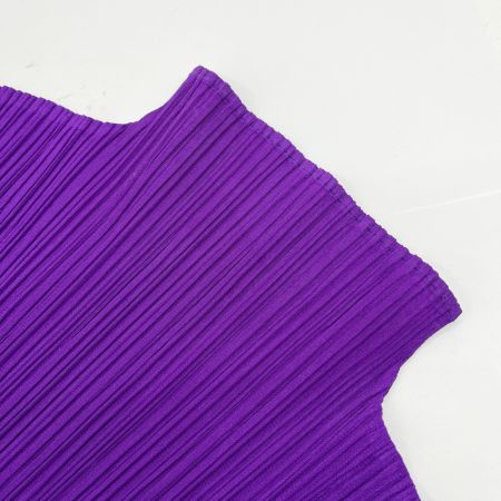  ISSEY MIYAKE イッセイミヤケ タートルネック カットソー トップス PLEATSPLEASE PP81-JK604 パープル