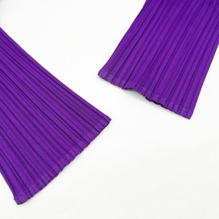  ISSEY MIYAKE イッセイミヤケ タートルネック カットソー トップス PLEATSPLEASE PP81-JK604 パープル