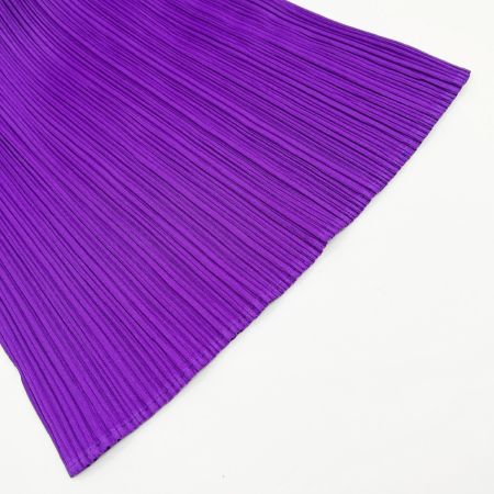  ISSEY MIYAKE イッセイミヤケ タートルネック カットソー トップス PLEATSPLEASE PP81-JK604 パープル