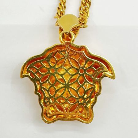  VERSACE ベルサーチ ラージ メドゥーサ ネックレス メッキ Gカード 箱付  1008766 ゴールド