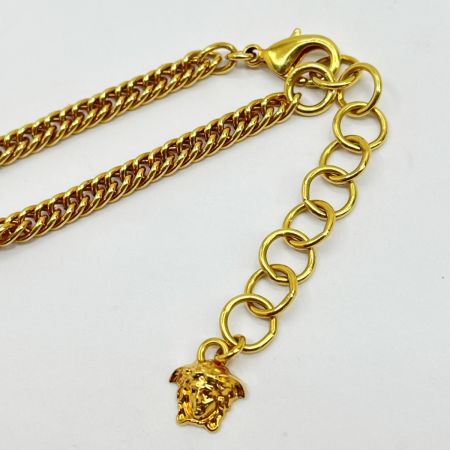  VERSACE ベルサーチ ラージ メドゥーサ ネックレス メッキ Gカード 箱付  1008766 ゴールド