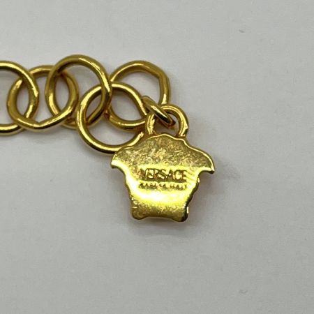 VERSACE ベルサーチ ラージ メドゥーサ ネックレス メッキ Gカード 箱付  1008766 ゴールド