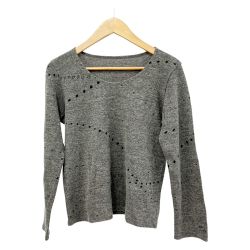 ◆◆ JURGEN LEHL ヨーガンレール カットソー ドット柄 レディース J0183UB231 グレー Bランク