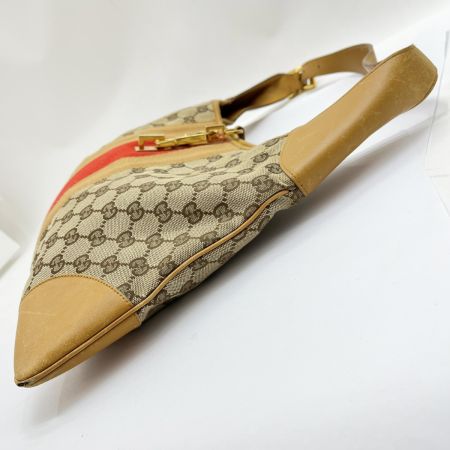  GUCCI グッチ ハンドバッグ ジャッキー シェリーライン キャンバス 中生地浮き有 001.4075 ベージュ