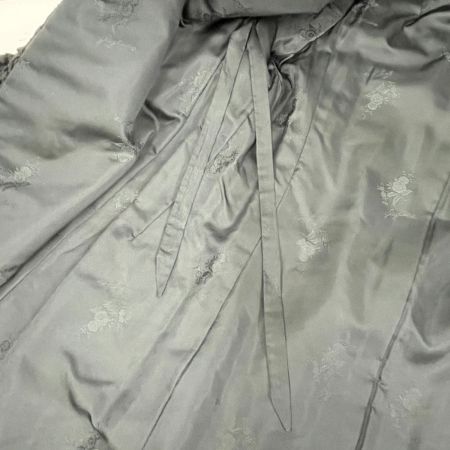  glycine グリシン 毛皮ロングコート 襟元ミンク アウター レディース ミセス ブラック