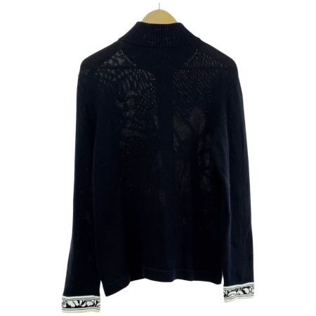  LEONARD レオナール ニットカーディガン 花柄 Mサイズ レディース ブラック