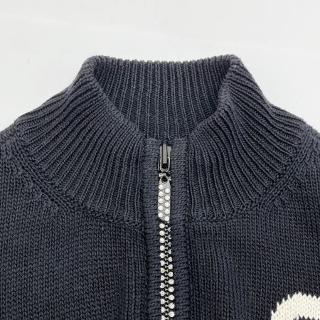  LEONARD レオナール ニットカーディガン 花柄 Mサイズ レディース ブラック