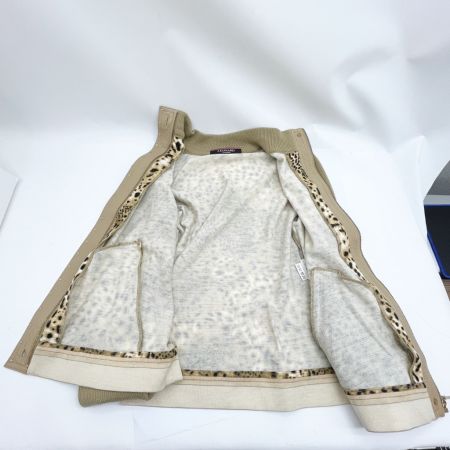  LEONARD レオナール ニットジャケット Mサイズ カシミヤ 羊革 アウター