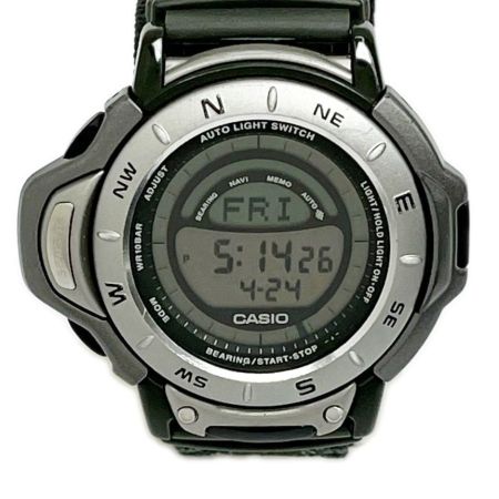  CASIO カシオ 腕時計 PRO TREK クォーツ 本体のみ ナイロン カーキ  PRL-35