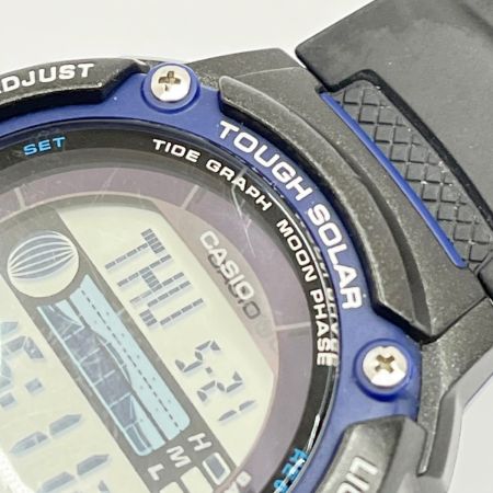 CASIO カシオ 腕時計 スポーツギア タフソーラー 本体のみ ラバー キズ有 W-S210H